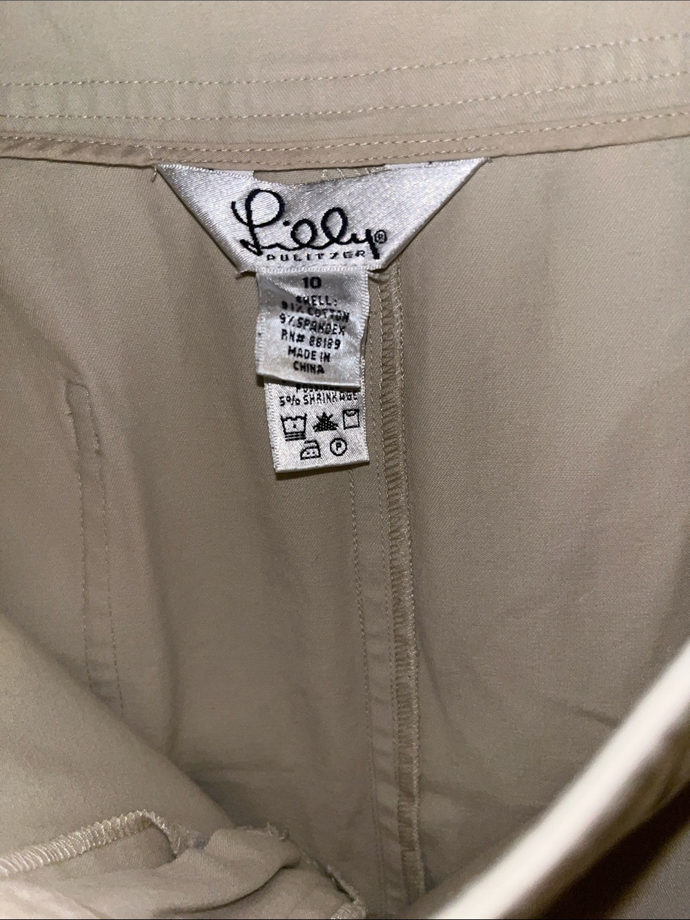 Lilly Pulitzer Beige Chinos